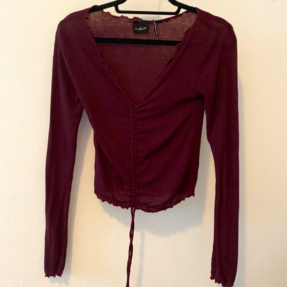 Urban Outfitters, Maroon, Going Out Top